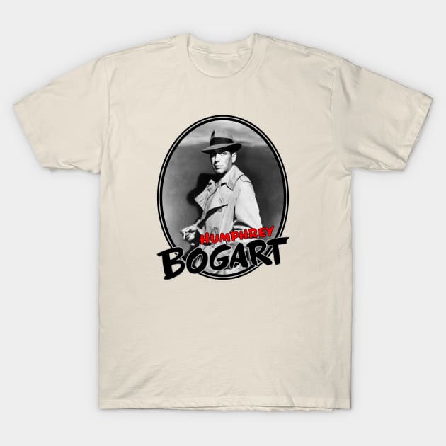 Humphrey Bogart: Smoking Sam Spade T-Shirt by Noir-N-More